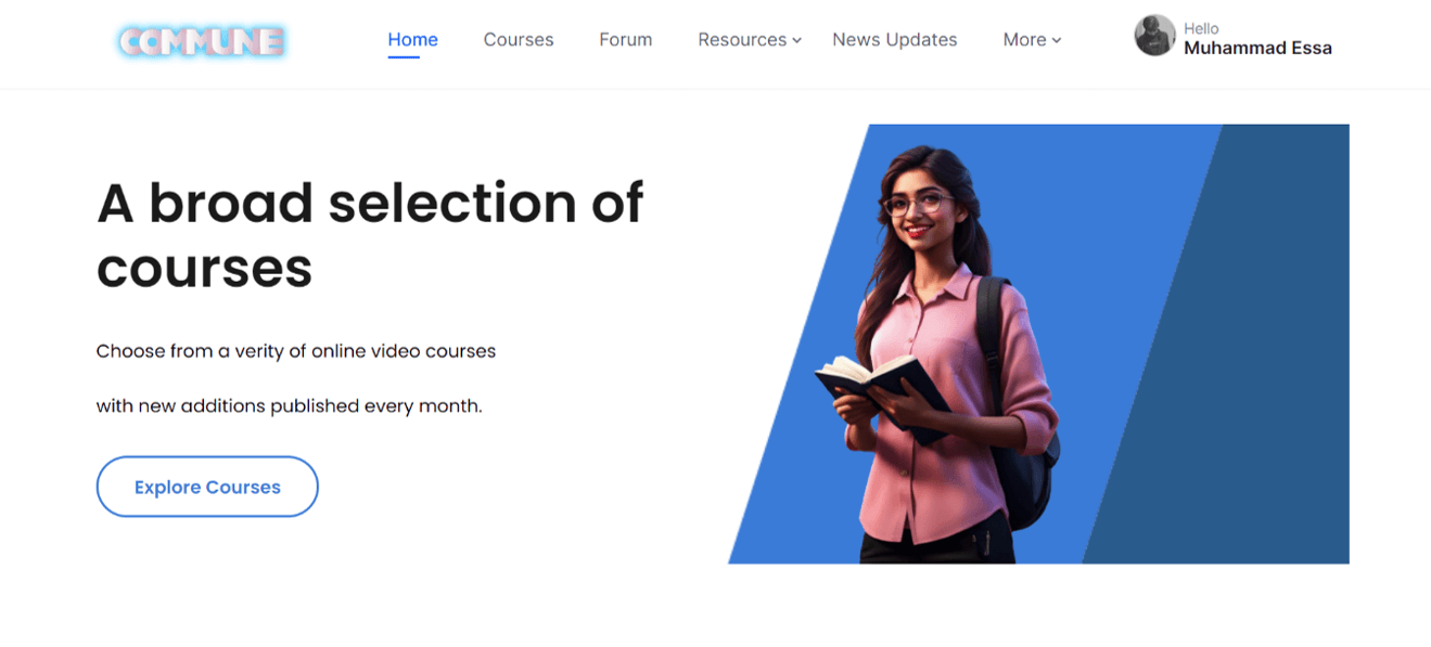 Project image: Commune LMS and Community Website