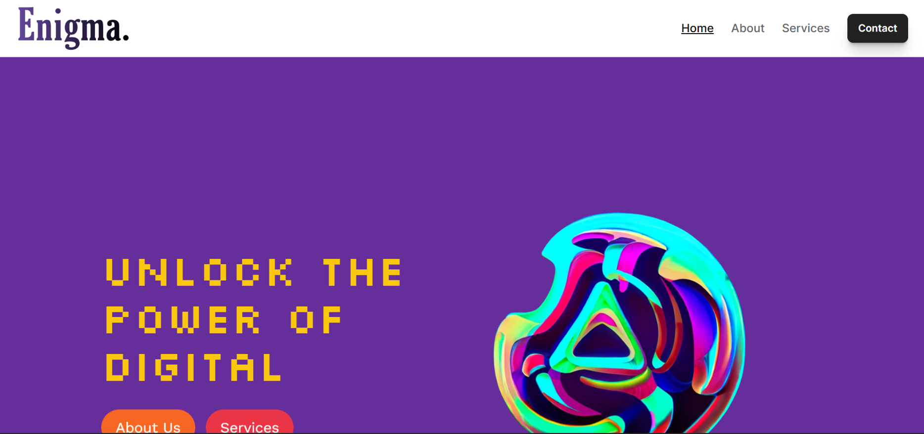 Project image: Engima Media enigmamedia.netlify.app